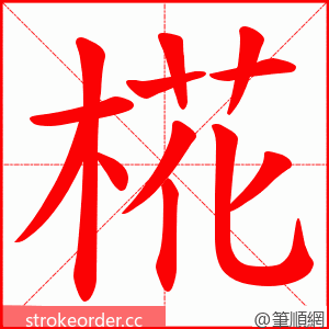 椛 的笔顺动画顺序