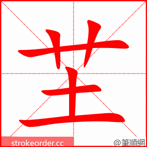 芏 的笔顺动画顺序