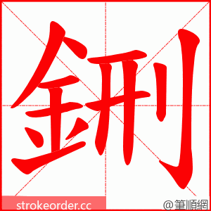 鉶 的笔顺动画顺序