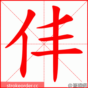 仹 的笔顺动画顺序