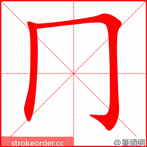 冂 的笔顺动画顺序
