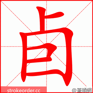 卣 的笔顺动画顺序