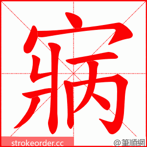 寎 的笔顺动画顺序