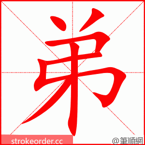 弟 的笔顺动画顺序