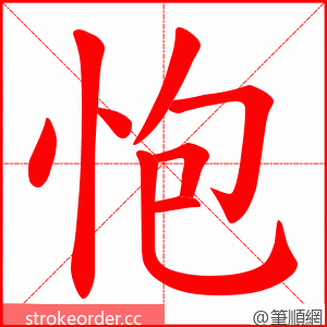 怉 的笔顺动画顺序