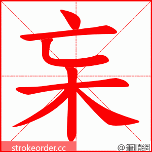 杗 的笔顺动画顺序