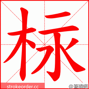 柡 的笔顺动画顺序