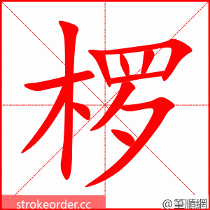 椤 的笔顺动画顺序