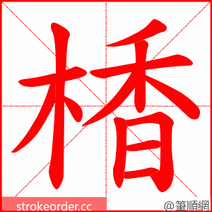 楿 的笔顺动画顺序