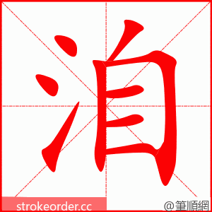 洎 的笔顺动画顺序