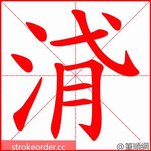 浳 的笔顺动画顺序
