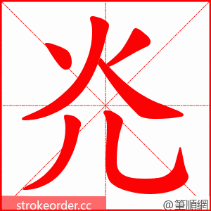 灮 的笔顺动画顺序