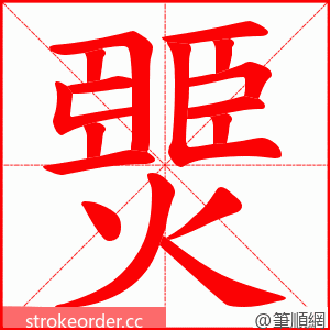 燛 的笔顺动画顺序