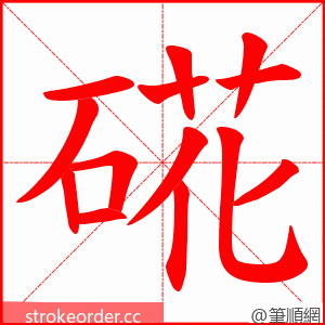 硴 的笔顺动画顺序