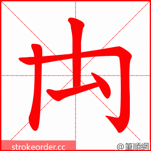 禸 的笔顺动画顺序