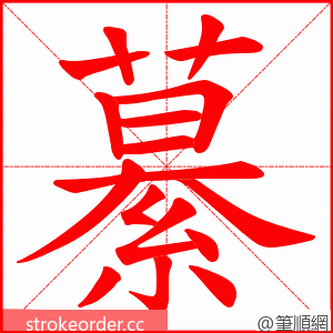 繤 的笔顺动画顺序