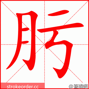 肟 的笔顺动画顺序