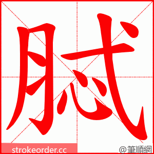 脦 的笔顺动画顺序