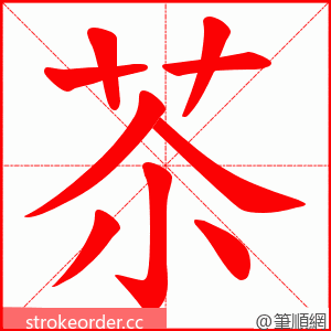 苶 的笔顺动画顺序