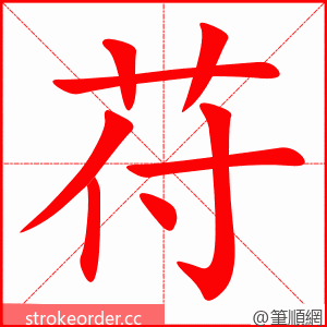 苻 的笔顺动画顺序