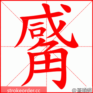 觱 的笔顺动画顺序