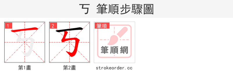 丂 的笔顺分步演示