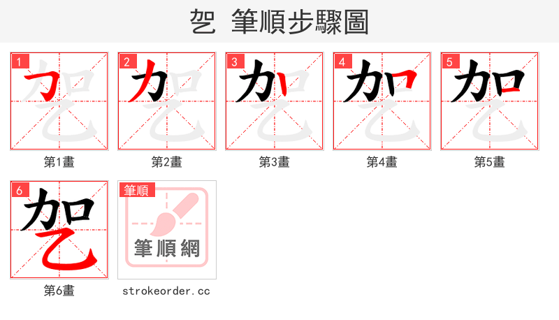 乫 的笔顺分步演示