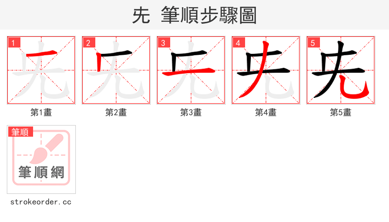 兂 的笔顺分步演示