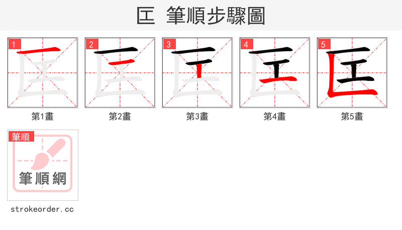 匞 的笔顺分步演示