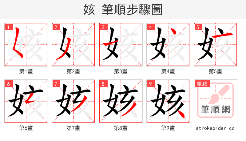 姟 的笔顺分步演示