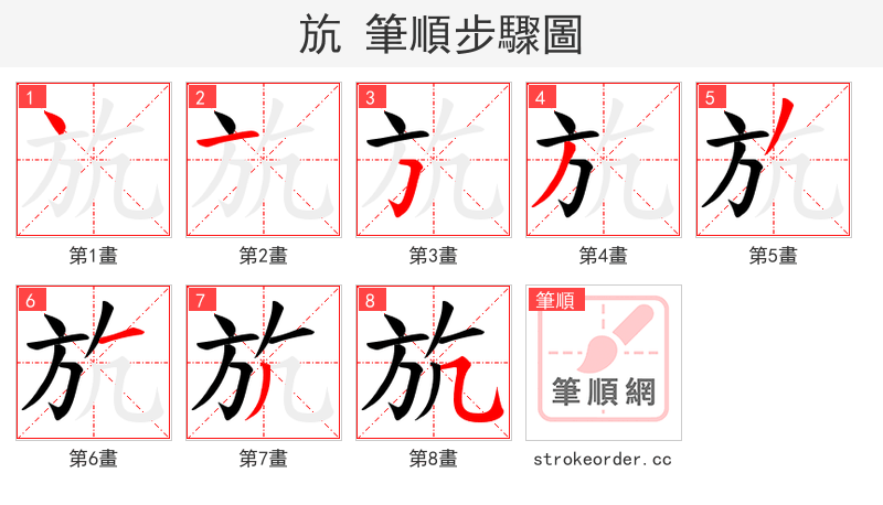 斻 的笔顺分步演示