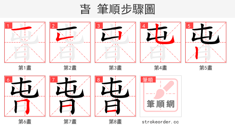 旾 的笔顺分步演示
