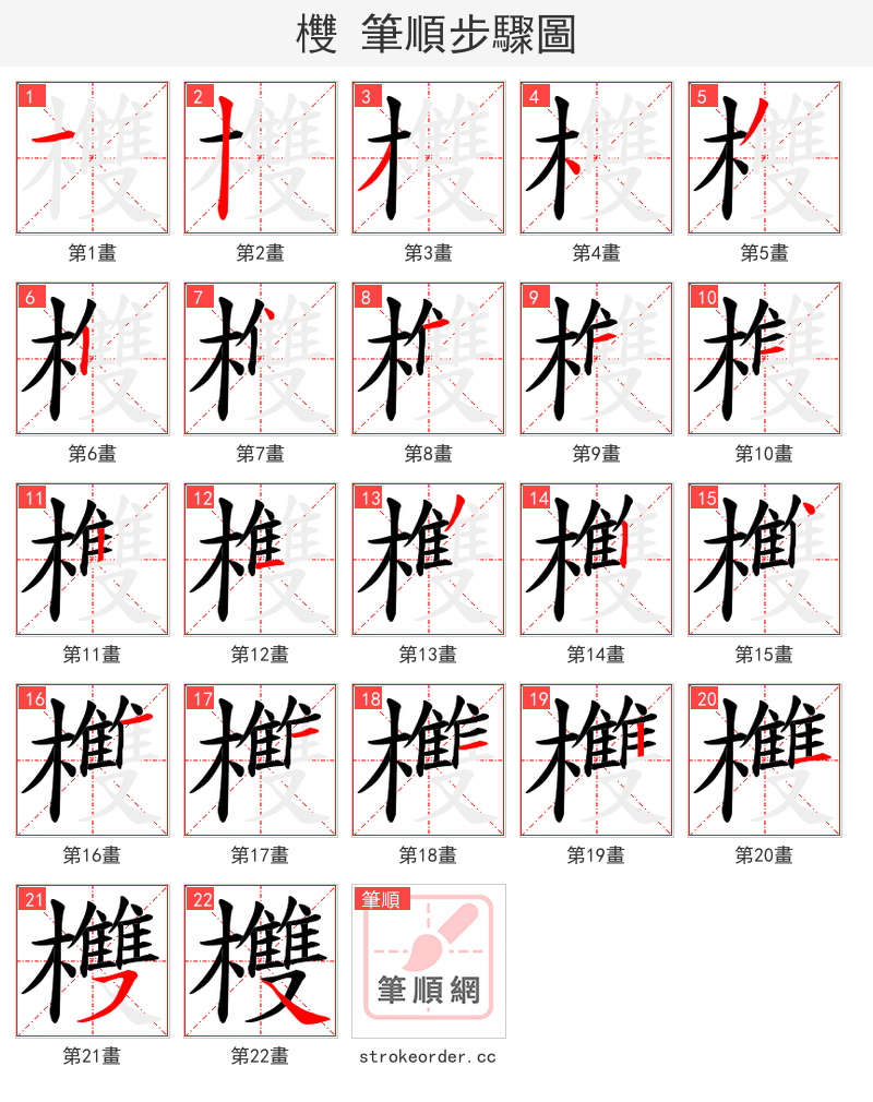 欆 的笔顺分步演示