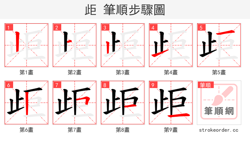 歫 的笔顺分步演示