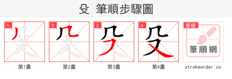 殳 的笔顺分步演示