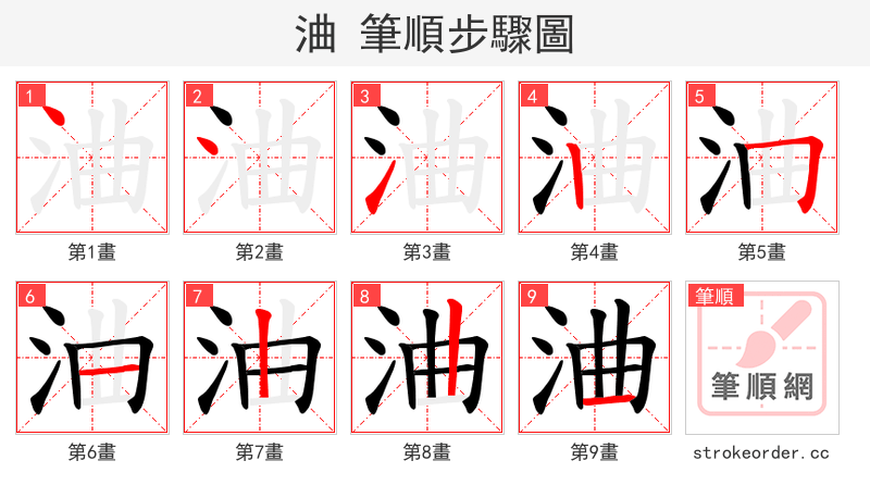 浀 的笔顺分步演示
