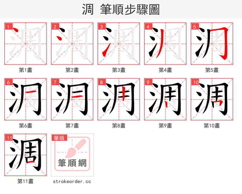 淍 的笔顺分步演示