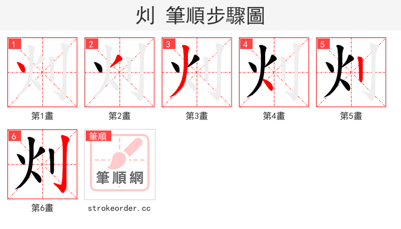 灲 的笔顺分步演示