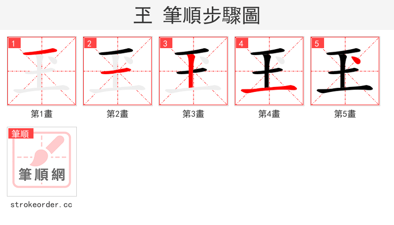 玊 的笔顺分步演示