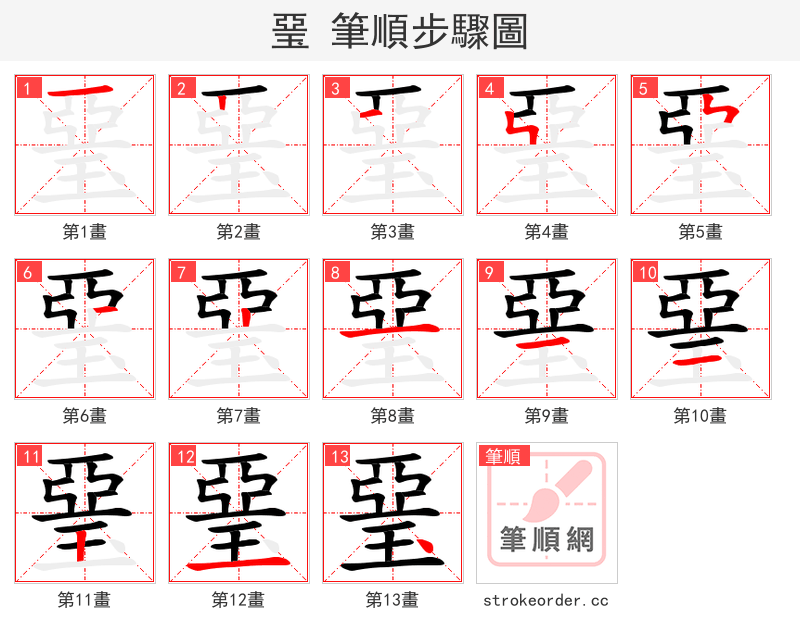 琧 的笔顺分步演示