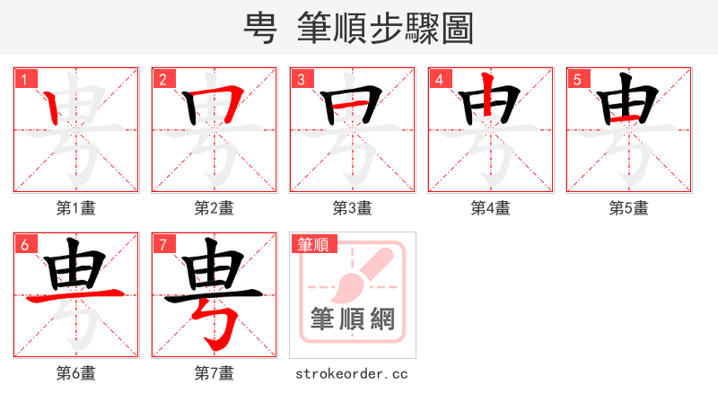 甹 的笔顺分步演示