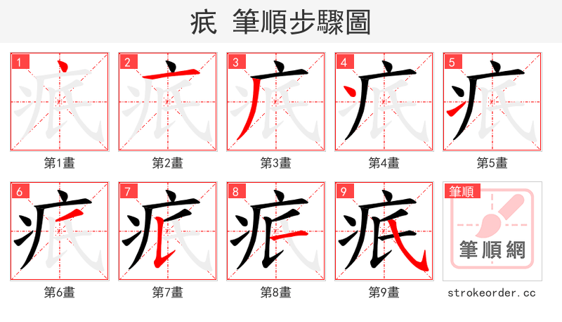 疧 的笔顺分步演示