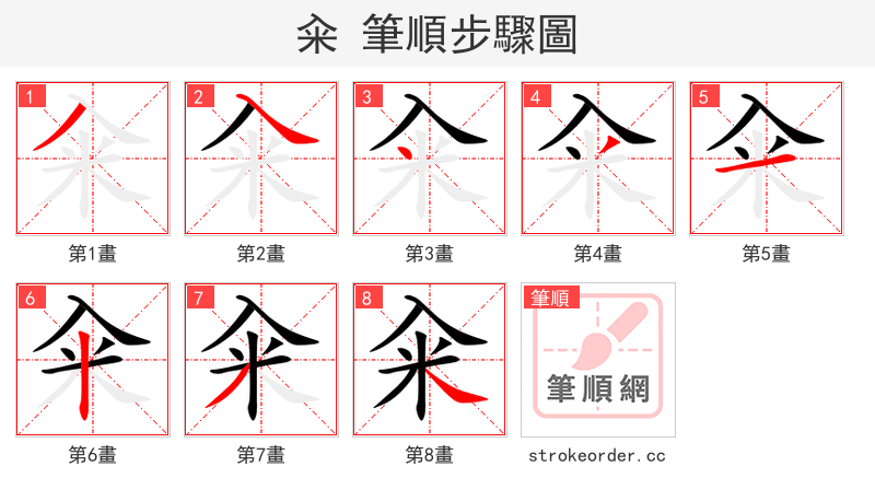 籴 的笔顺分步演示