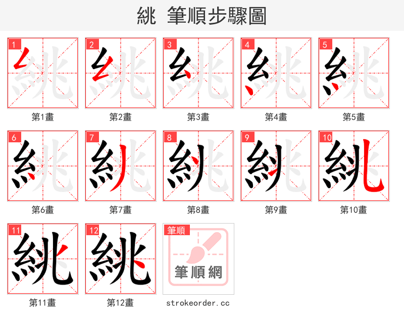 絩 的笔顺分步演示
