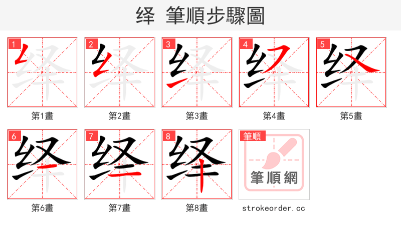 绎 的笔顺分步演示