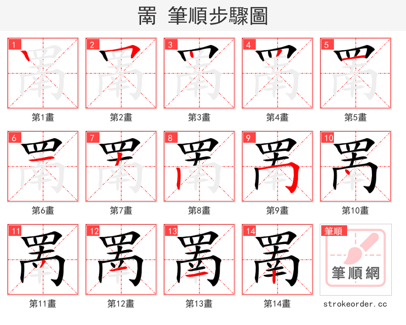 罱 的笔顺分步演示