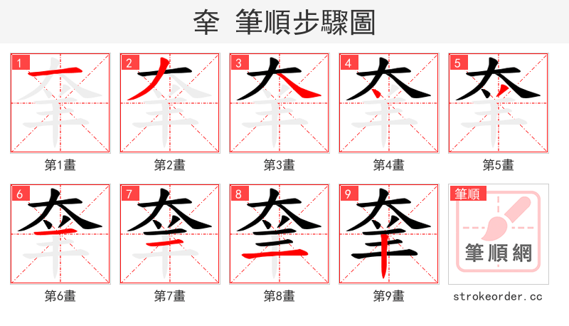 羍 的笔顺分步演示