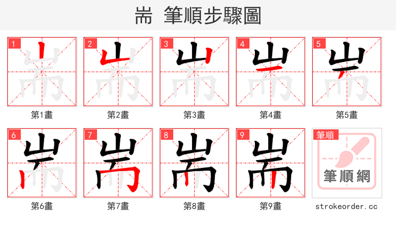 耑 的笔顺分步演示