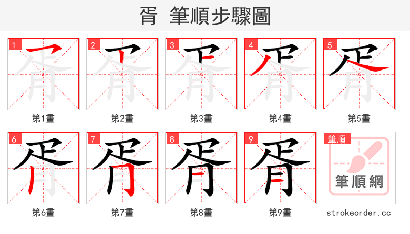 胥 的笔顺分步演示
