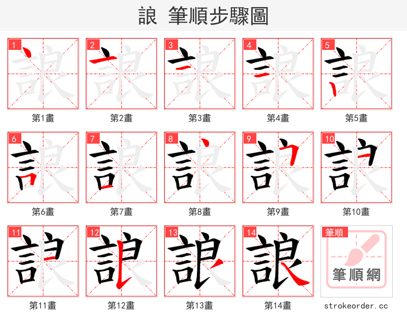 誏 的笔顺分步演示